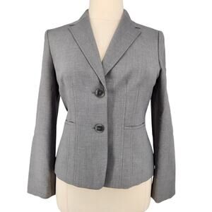 Jones Studio Gray Two-Button Blazer – Size 14 - Office Work Career